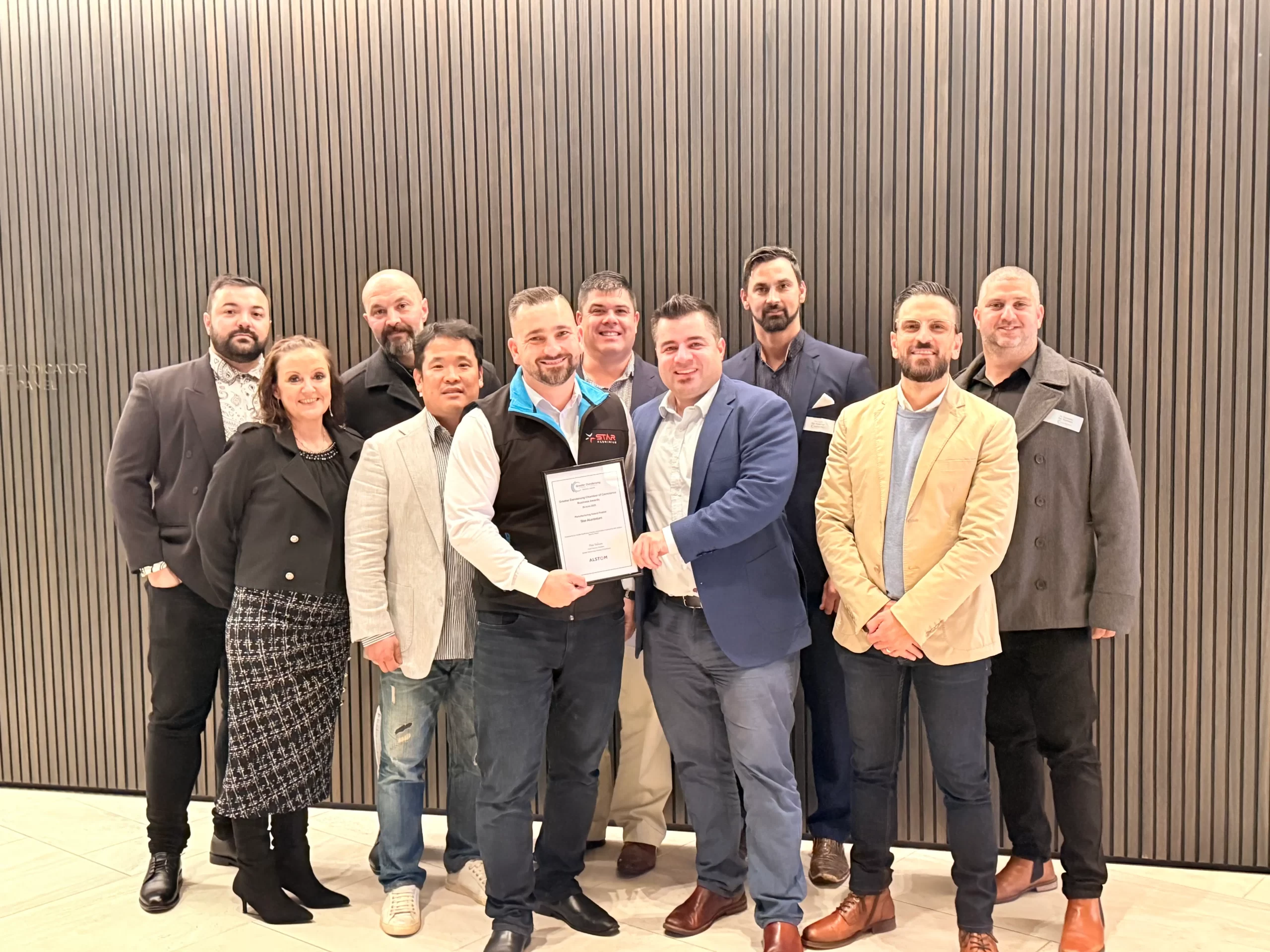 Star Aluminium team at 2025 Business Awards