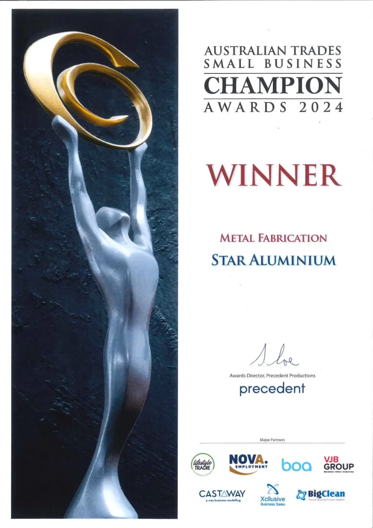 Australian Trades Small Business ChampionShip - Winner 2024 - Fabrication
