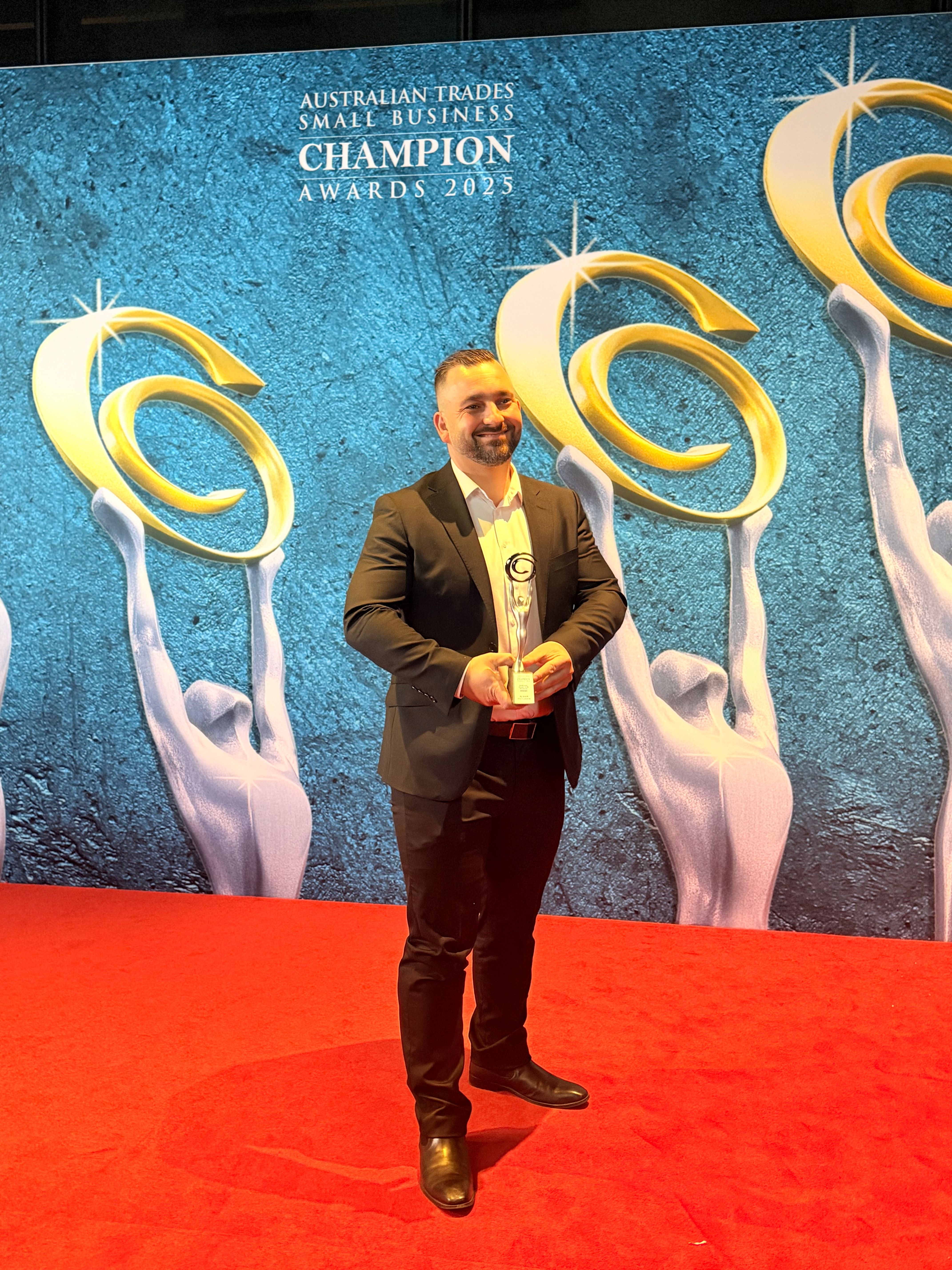 Ali Aydin Managing Director Star Aluminium at Australian Trades Small Business Champion Awards 2025