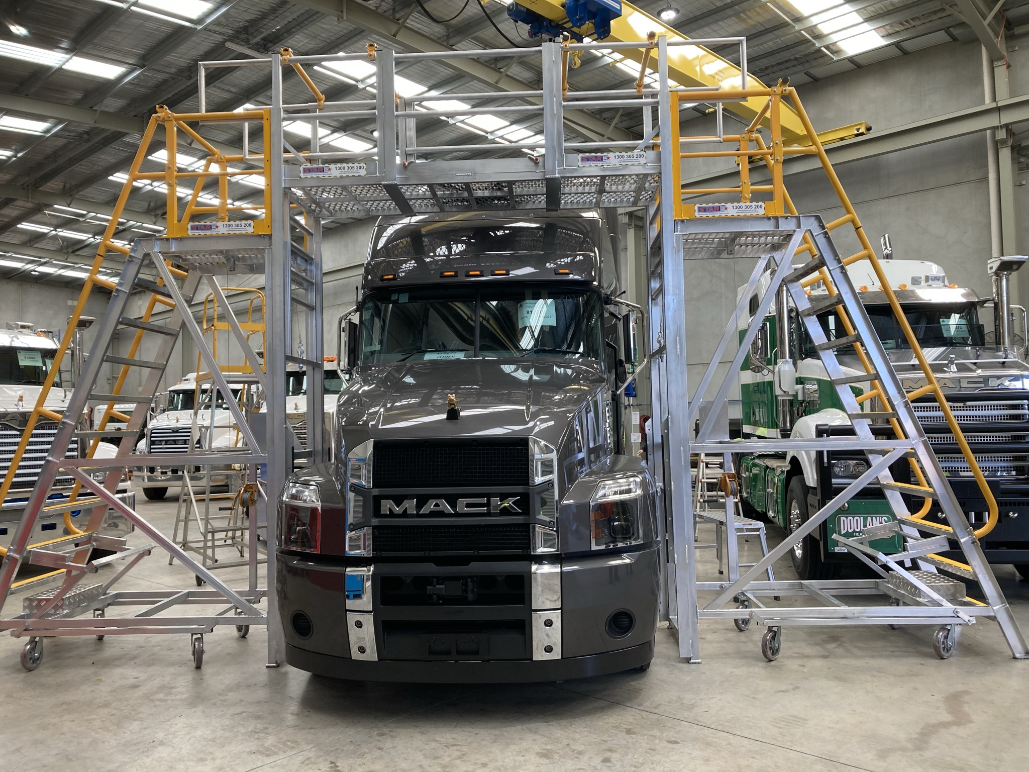 Star Aluminium truck access platforms providing WHS compliant vehicle access in industrial facility